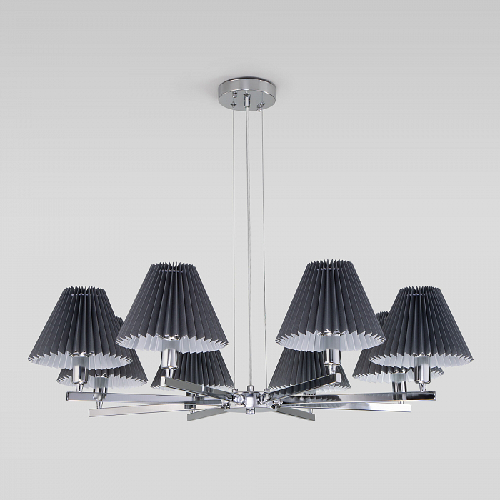 Люстра Eurosvet 60136/8 хром/графит